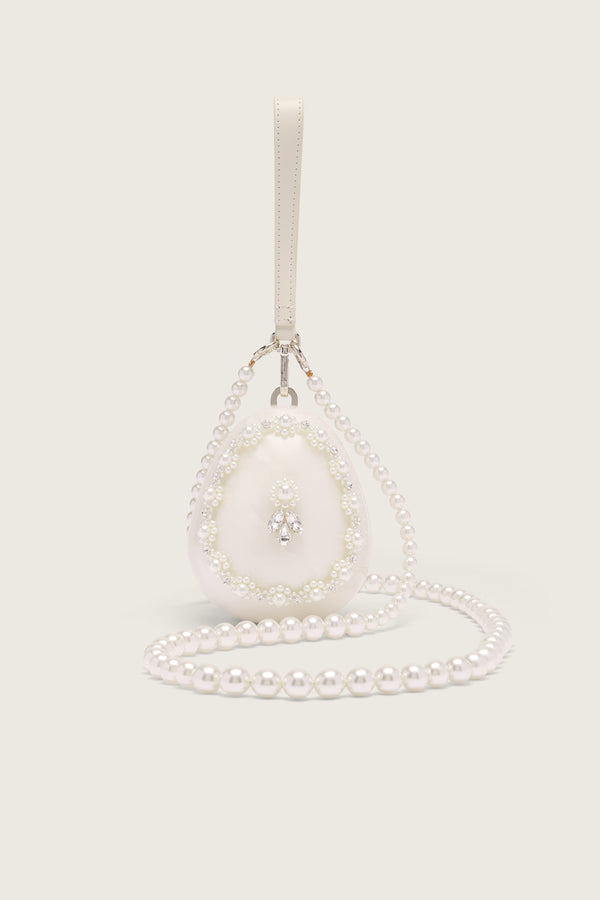simone rocha Embellished Pearl Egg Bag