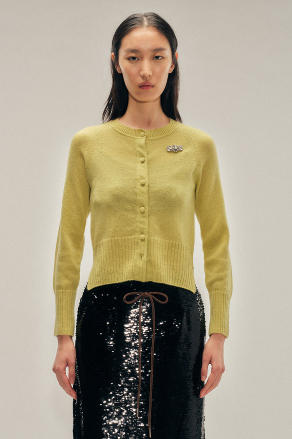 Simone Rocha Embellished Relaxed Cashmere Cardigan