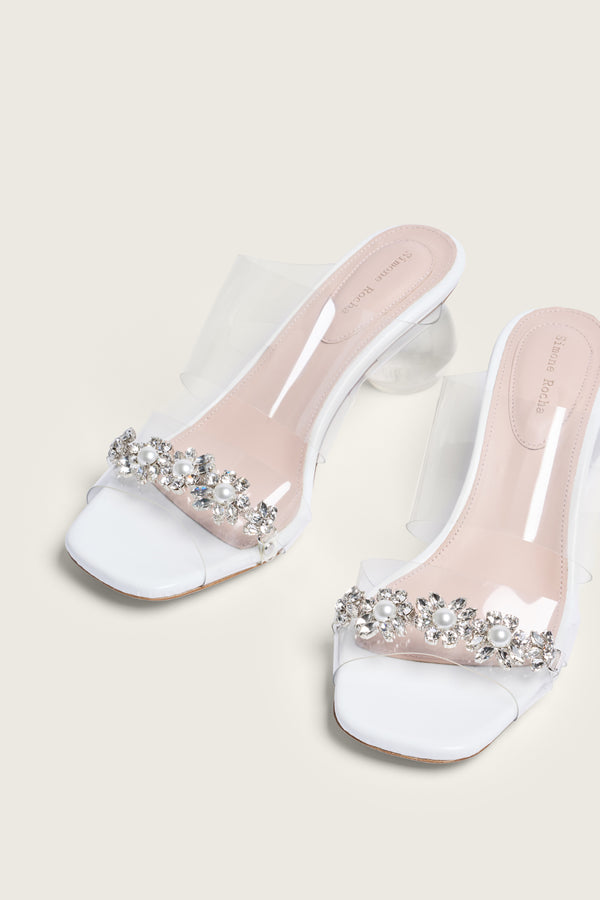 Simone Rocha Embellished Sandal Perspex Heel Mule