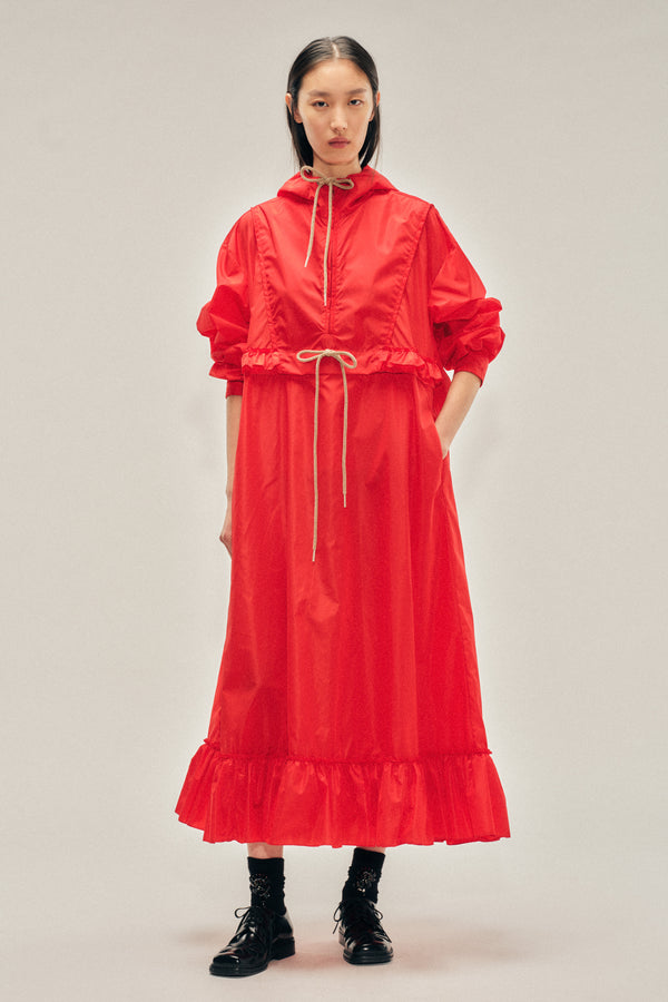 simone rocha Exaggerated Ruffle Frill Cagoule