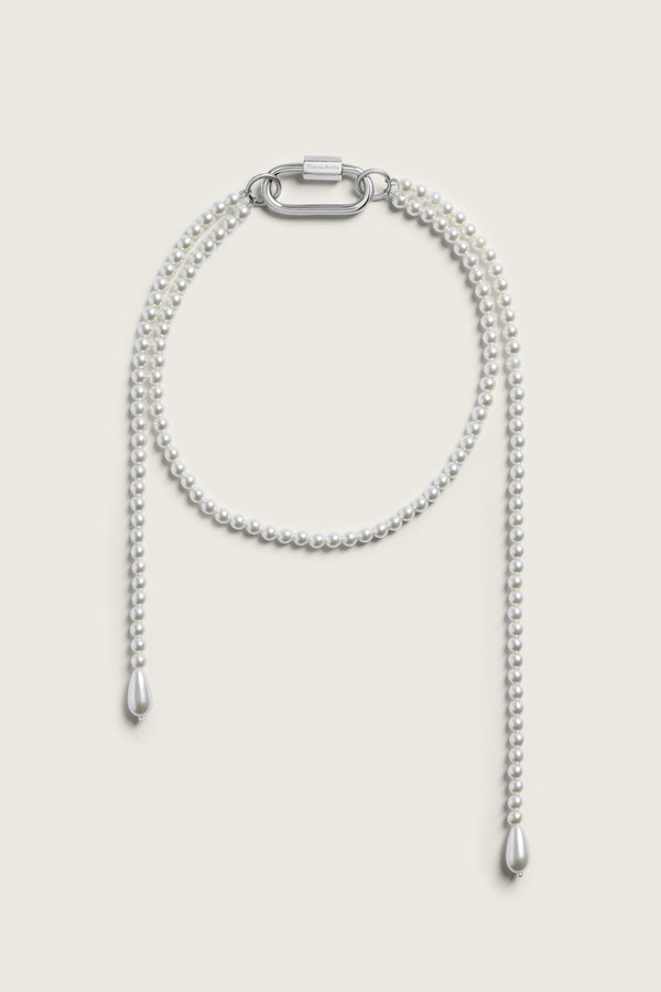 simone rocha Fragment Pearl Carabiner Necklace