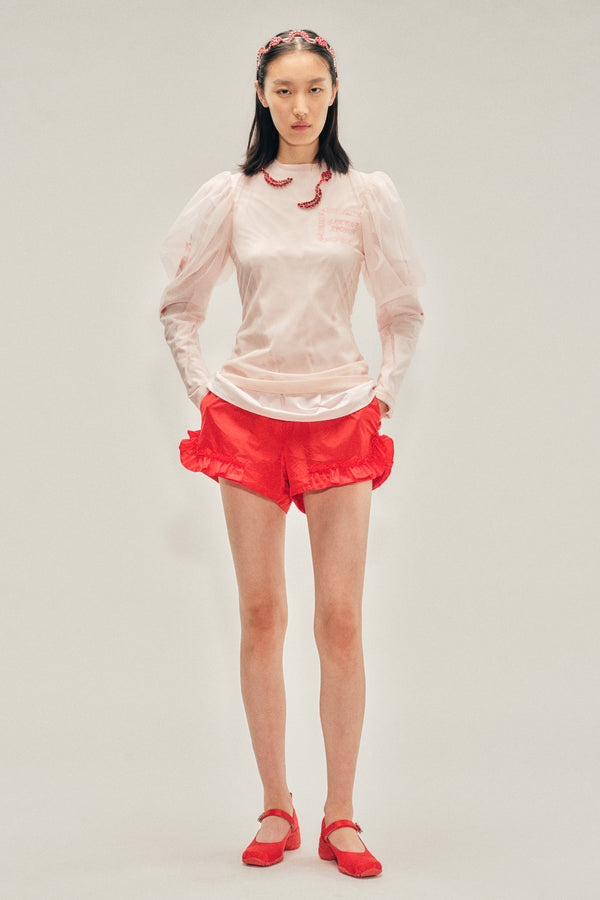 simone rocha Frill Track Shorts