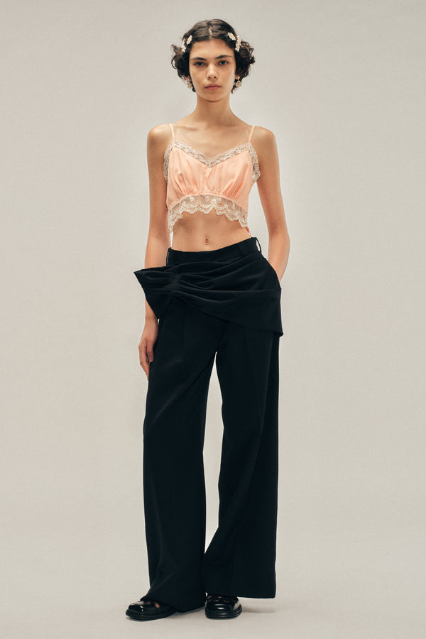 simone rocha Gathered Flower Sash Trousers