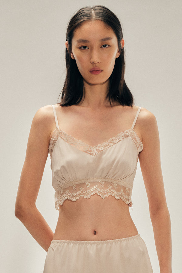 simone rocha Lace Trim Negligee Bralette