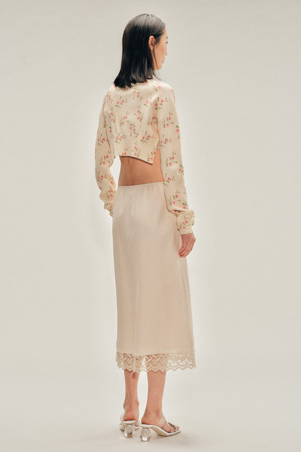 Simone Rocha Lace Trim Negligee Skirt