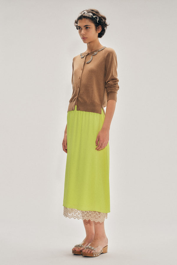 Simone Rocha Lace Trim Negligee Skirt