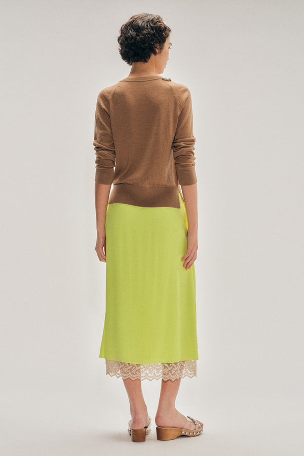 Simone Rocha Lace Trim Negligee Skirt