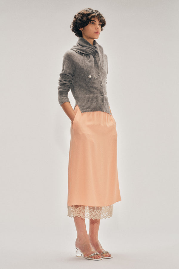 Simone Rocha Lace Trim Negligee Skirt