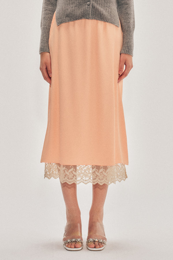 Simone Rocha Lace Trim Negligee Skirt