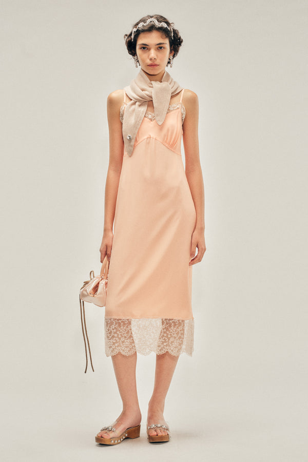 Simone Rocha Lace Trim Slip Dress
