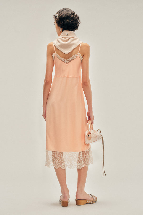 Simone Rocha Lace Trim Slip Dress