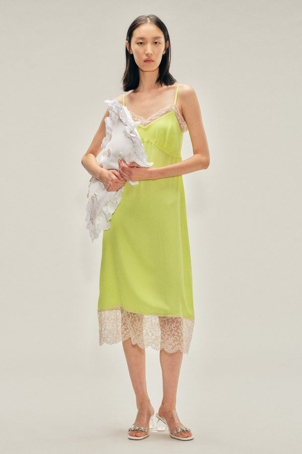 simone rocha Lace Trim Slip Dress