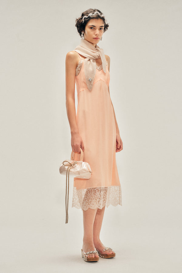 simone rocha Lace Trim Slip Dress