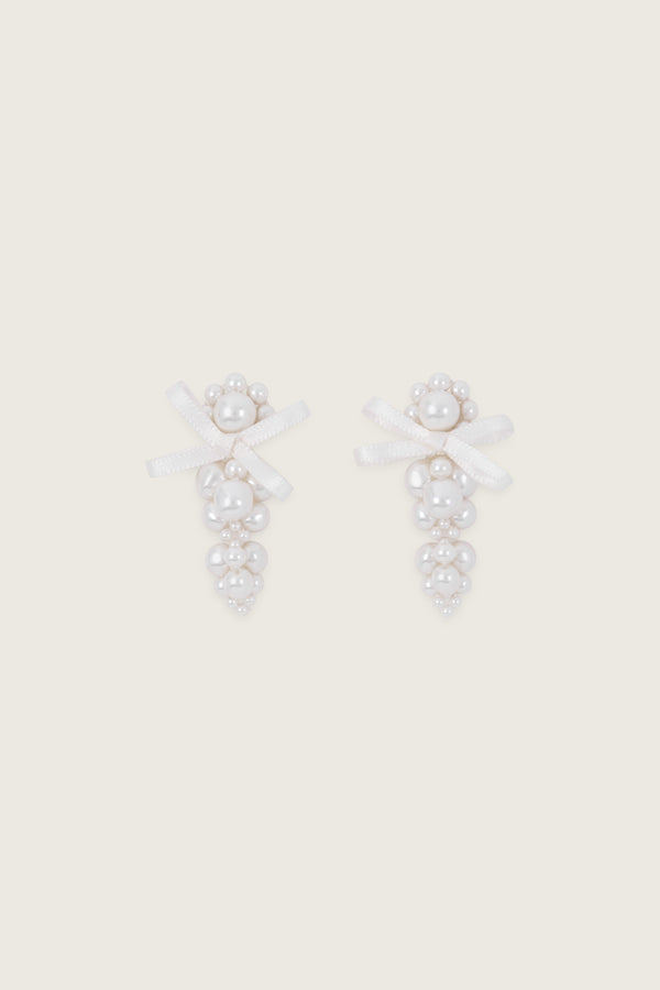 simone rocha Petite Bow Cluster Earrings