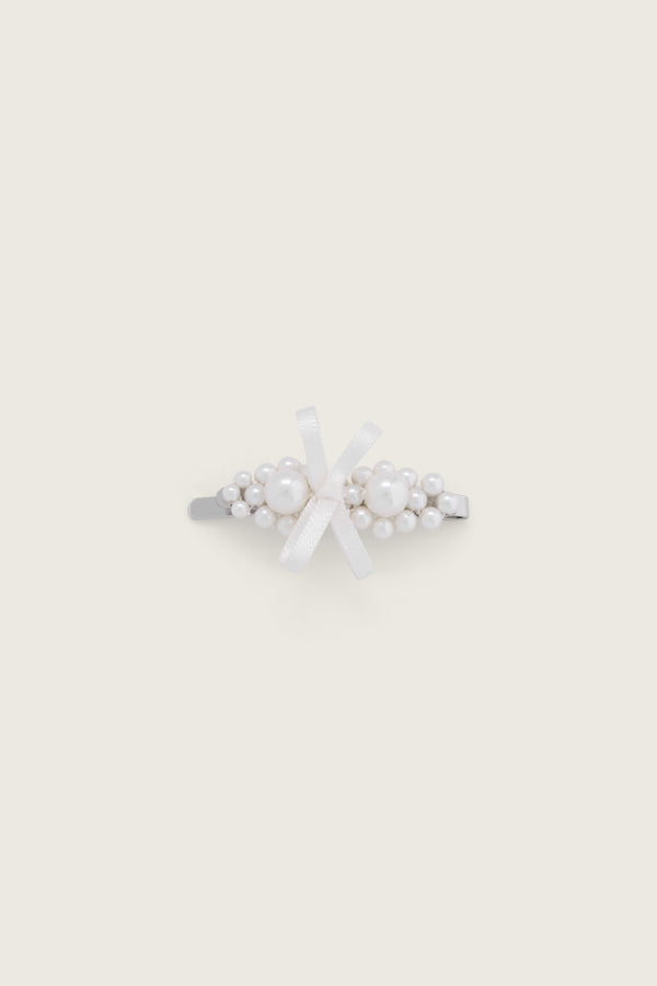 simone rocha Petite Bow Mini Flower Hair Clip