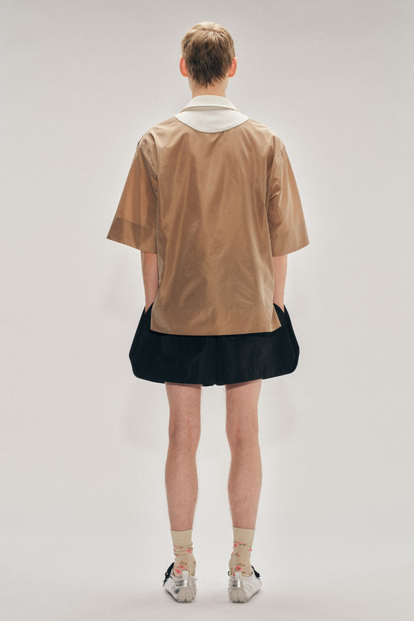 Simone Rocha Pressed Rosette Split-Hem Shorts