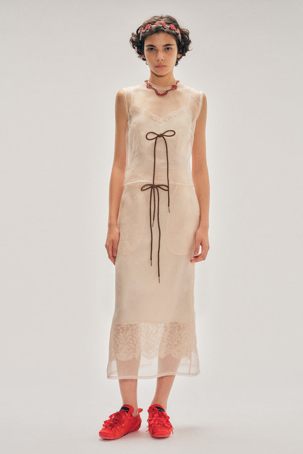 simone rocha Sheer Frayed Contour Dart Top