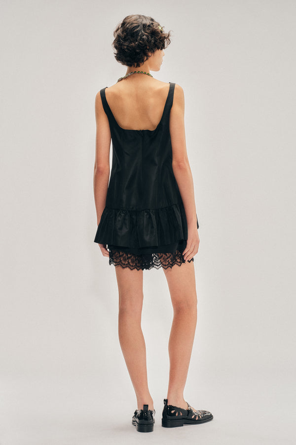 Simone Rocha Tilted Neck Peplum Top