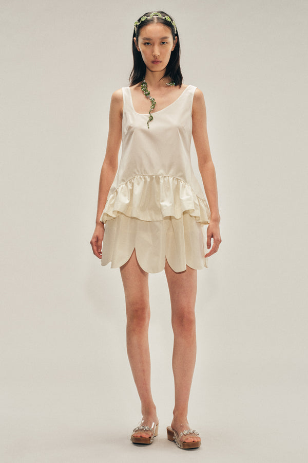 simone rocha Tilted Neck Peplum Top