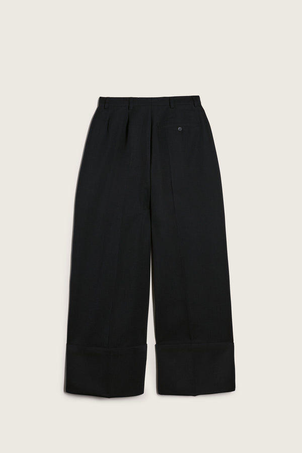 Simone Rocha Wide Leg Belt Loop Tab Trousers