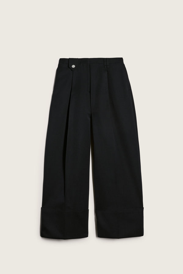 simone rocha Wide Leg Belt Loop Tab Trousers
