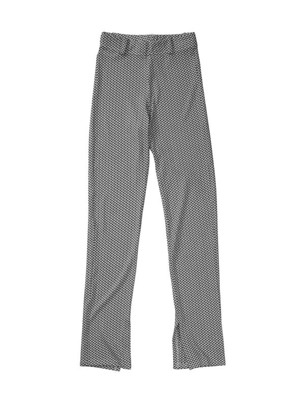 simone wild Gingham Plit Pants black