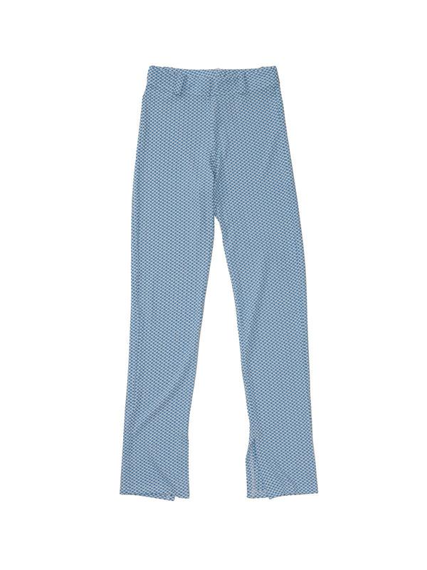 simone wild Gingham Plit Pants Lake