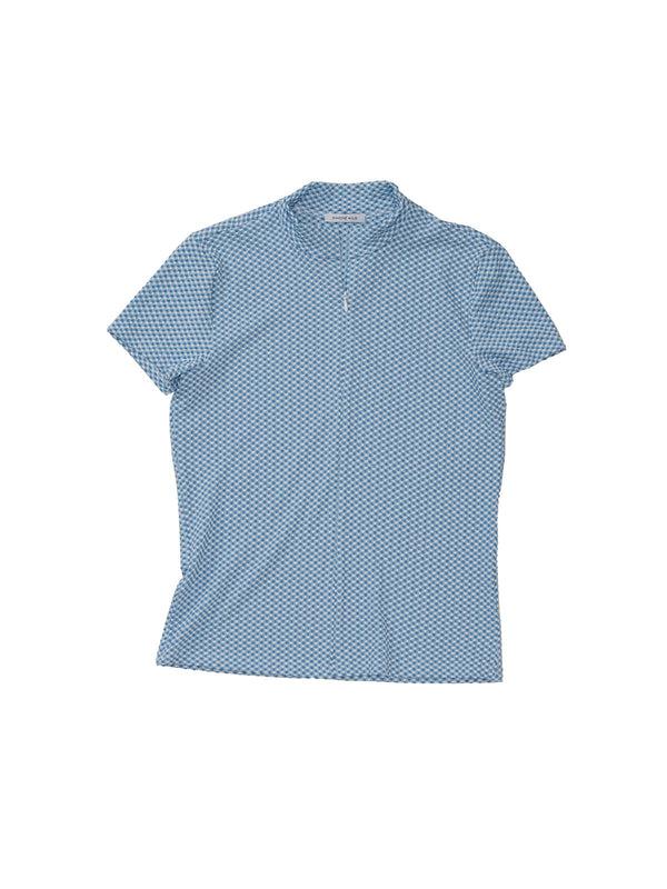 simone wild Gingham Tezip Tee Lake