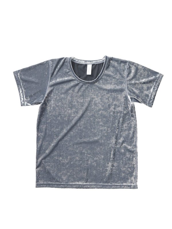simone wild Hammered Velvet T-Shirt silver