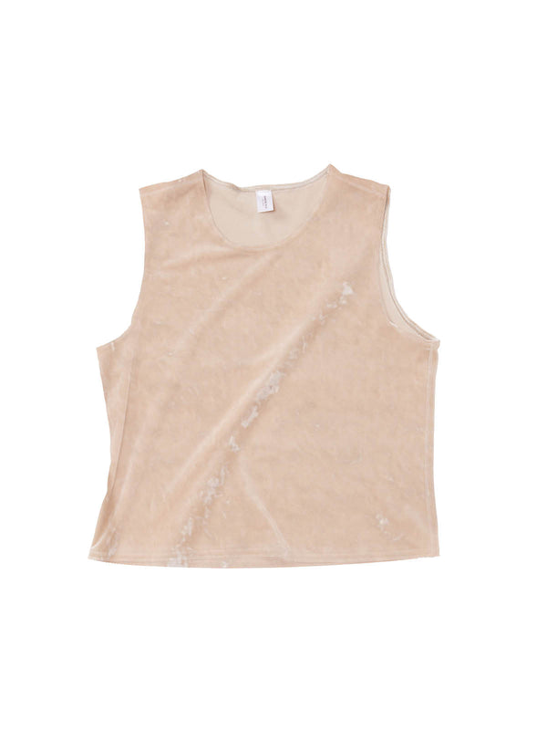 simone wild Hammered Velvet Top Pearl