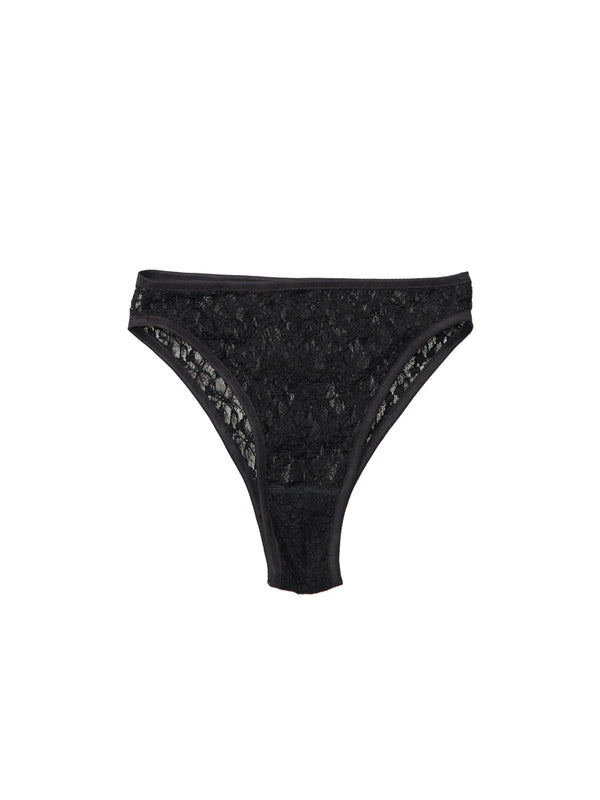 Simone Wild Lace Brazilien Black