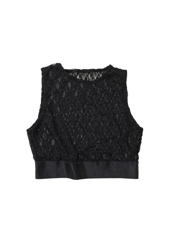 Simone Wild Lace Bustier Black