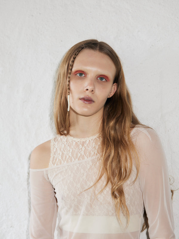 simone wild Lace Bustier Ivory