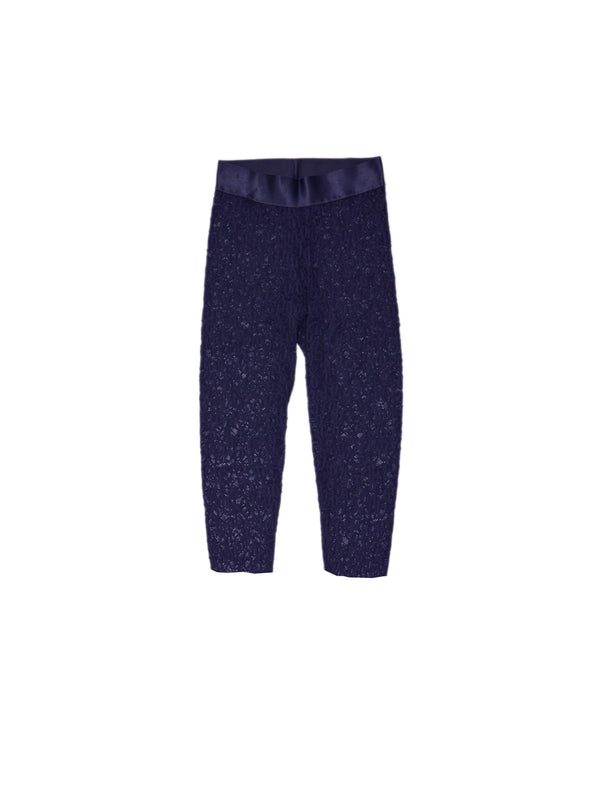 simone wild Lace Capri Pants Navy