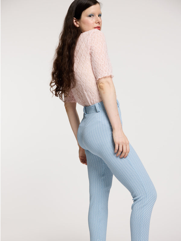 Simone Wild Lace Tess Tee Grey