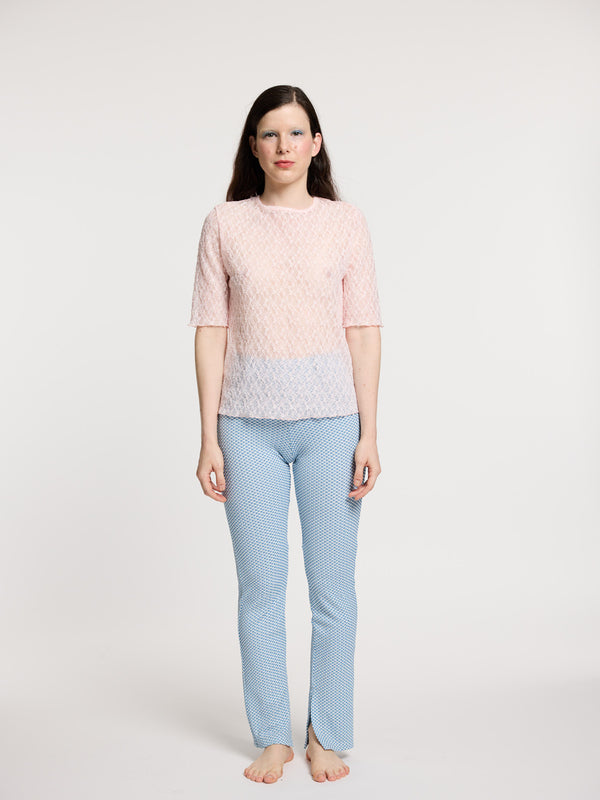 Simone Wild Lace Tess Tee Grey