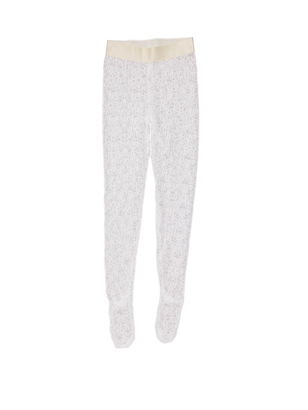 Simone Wild Lace Tights SS25 White