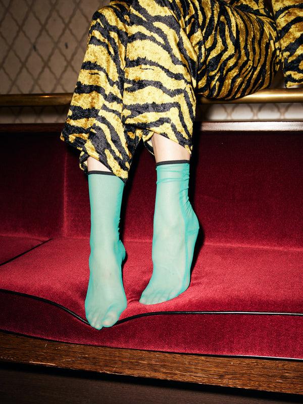 Simone Wild Mesh Ankle Socks Jungle