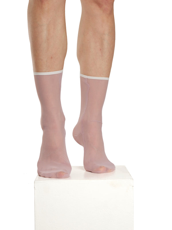 Simone Wild Mesh Ankle Socks Rosa