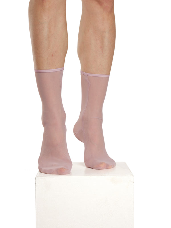 simone wild Mesh Ankle Socks Rosa