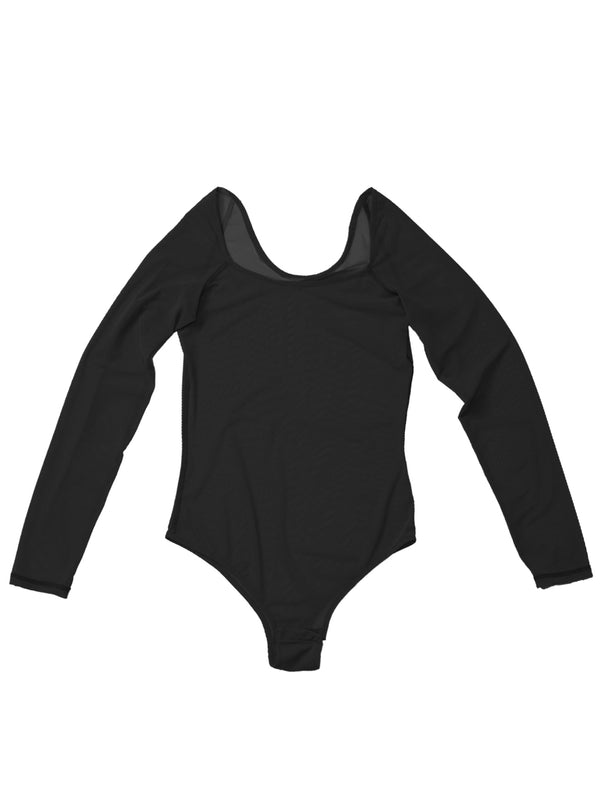 simone wild Mesh Body Swan Black