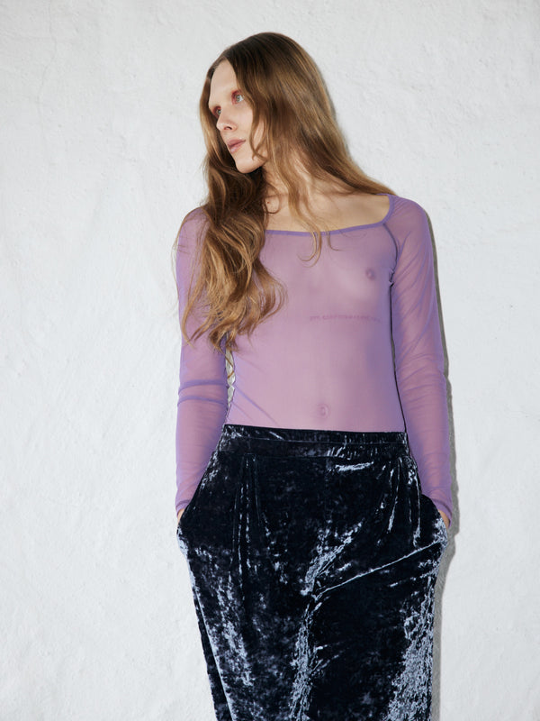 Simone Wild Mesh Body Swan Viola