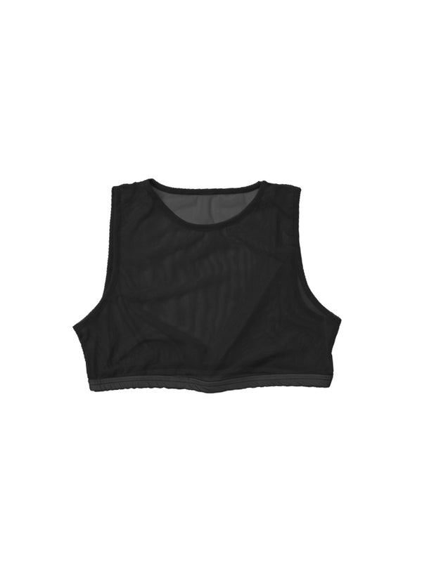 simone wild Mesh Bustier Black