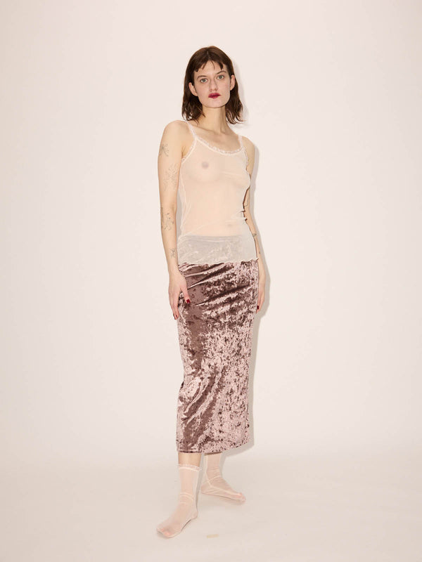 Simone Wild Mesh Cami Top Silk