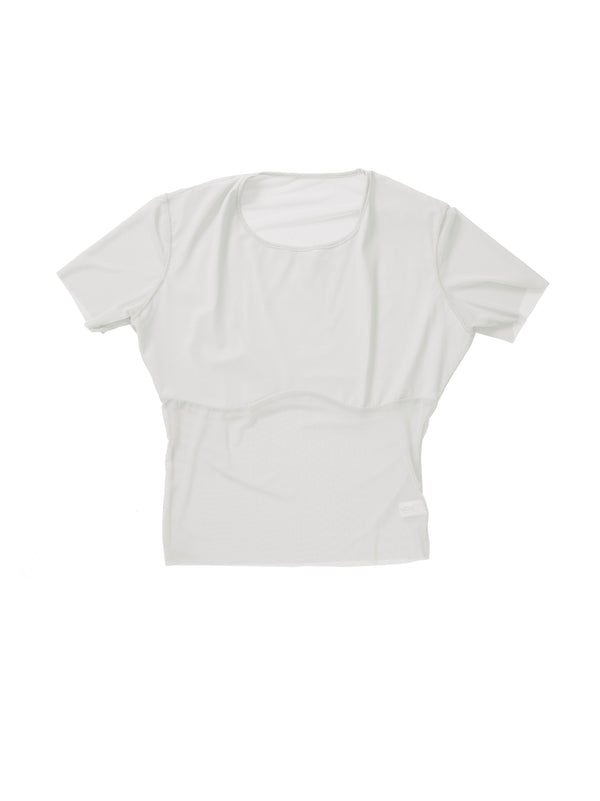 Simone Wild Mesh Conture Tee Off White