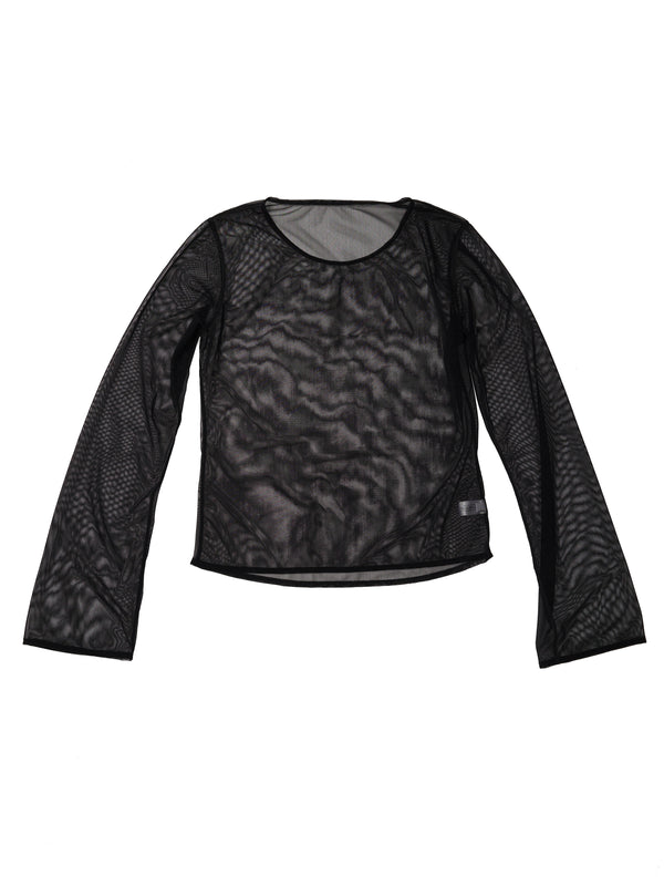 simone wild Mesh Easy LS Shirt black