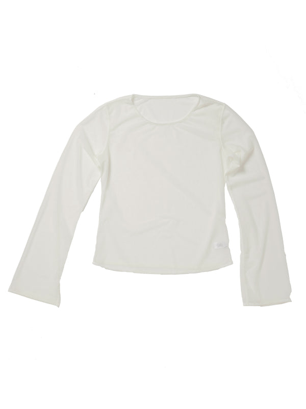 simone wild Mesh Easy LS Shirt off white