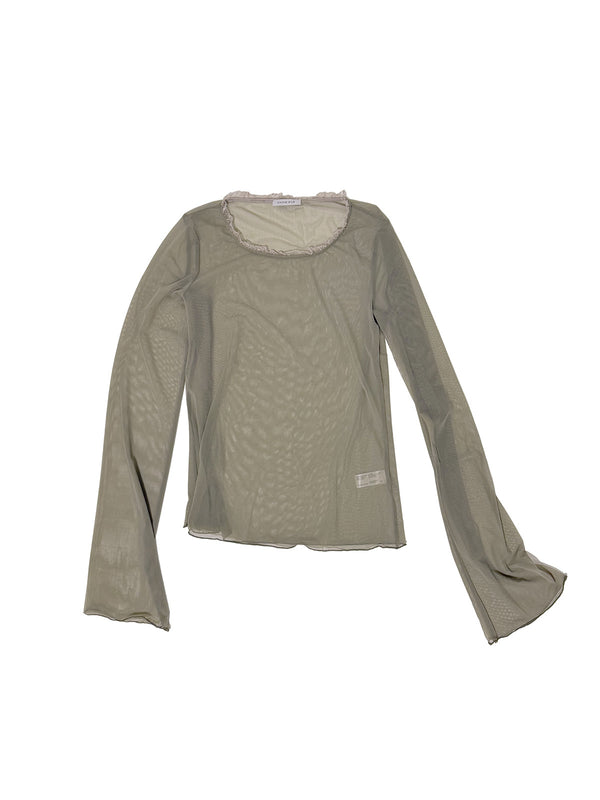 simone wild Mesh Frill LS Mud