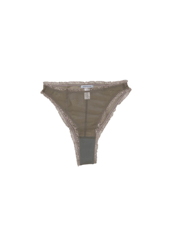 simone wild Mesh Frill Slip Mud