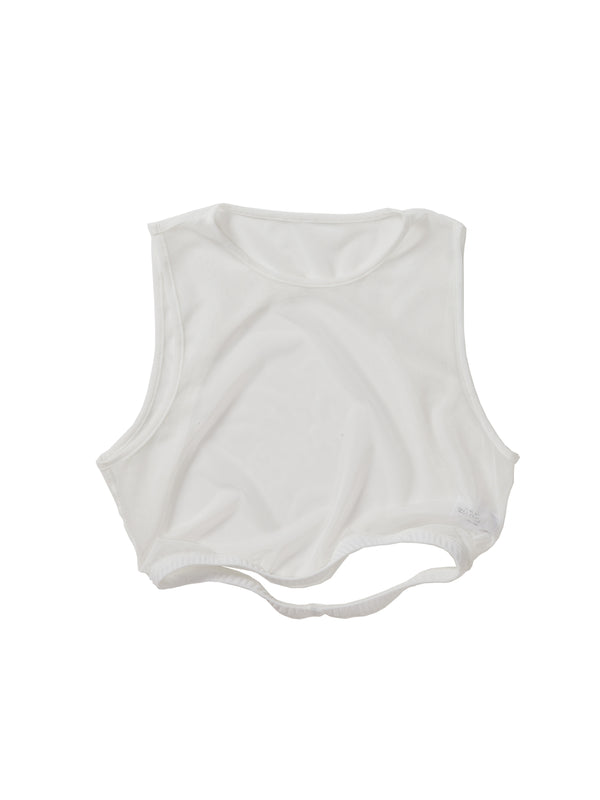 simone wild Mesh Sport Bra White